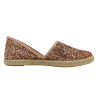 Verbenas Espadrilles Carmen Glitter Rose Femme