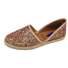Verbenas Espadrilles Carmen Glitter Rose Femme