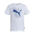 PUMA T-Shirt Blanc Et Bleu Garçon