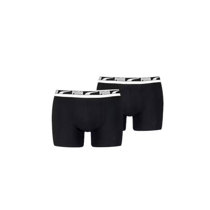 puma men everyday multi logo boxers 2p