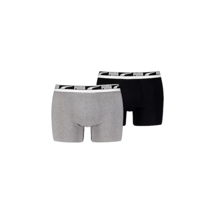 puma men everyday multi logo boxers 2p