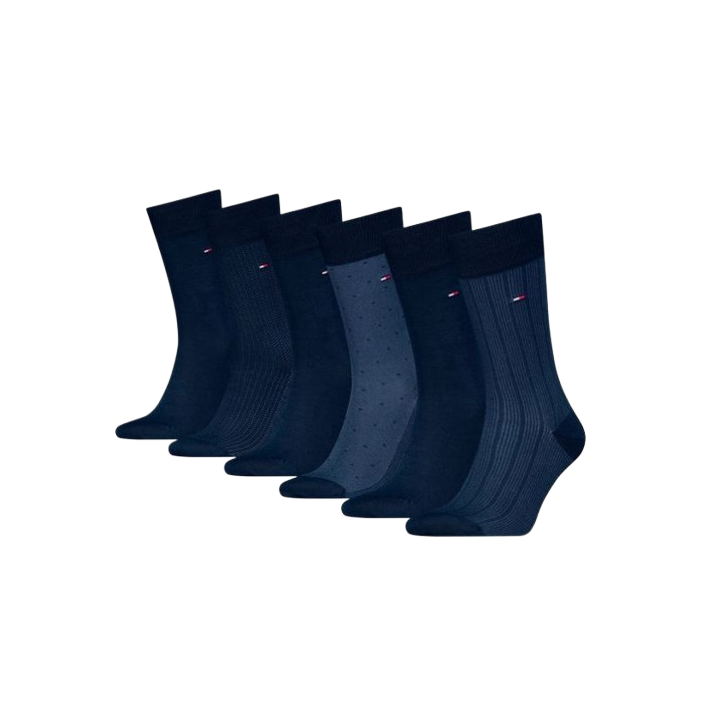 TH MEN SOCK 6P TIN GIFTBOX BIRDSEYE