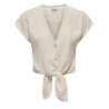 ONLSIESTA SS KNOT LIN BL SHIRT PNT