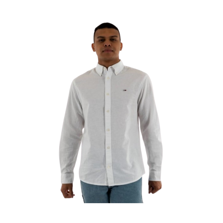 chemise ecru tommy jeans