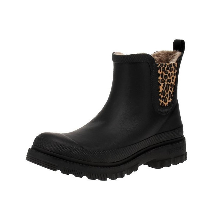 Verbenas Bottines de Pluie Lua Mate Animal Fur Femme