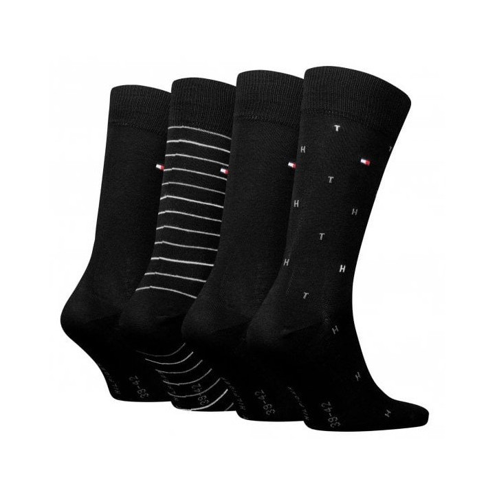 LOT 4 PAIRES NOIR TOMMY HIFILGER
