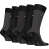COFFRET 5 PAIRES NOIR TOMMY HIFILGER