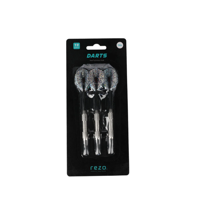 STEEL DARTS 19G W/ PLASTIC SHAFTS 3PCS