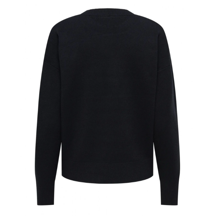 ONLKATTIE LS TEXT O-NECK CS KNT