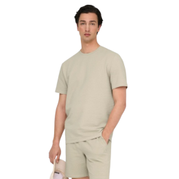 ONSKIAN LIFE REG SEERSUCKER SS TEE NOOS