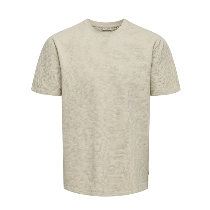 ONSKIAN LIFE REG SEERSUCKER SS TEE NOOS