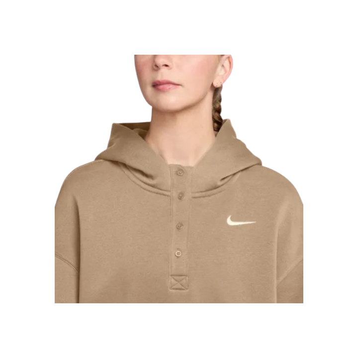 Nike Sweat à Capuche W NSW Phoenix Fleece OS CRP Henley Hoodie Femme