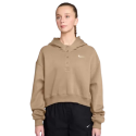 Nike Sweat à Capuche W NSW Phoenix Fleece OS CRP Henley Hoodie Femme