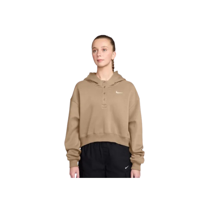 Nike Sweat à Capuche W NSW Phoenix Fleece OS CRP Henley Hoodie Femme