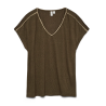 VMJACKIE S/L V-NECK TOP JRS BTQ