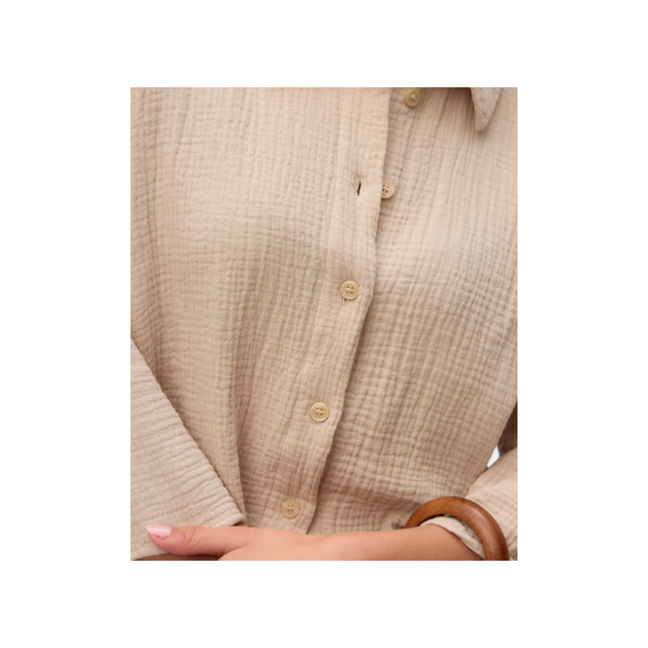 VMNATALI CROP SHIRT WVN GA NOOS