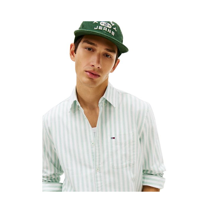 TJM REG STRIPE OXFORD SHIRT EXT