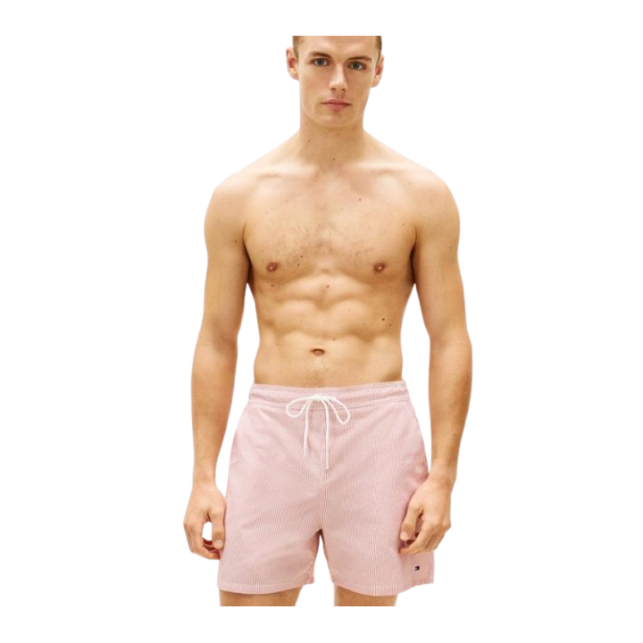 SHORT DE BAIN ROUGE TOMMY HIFILGER