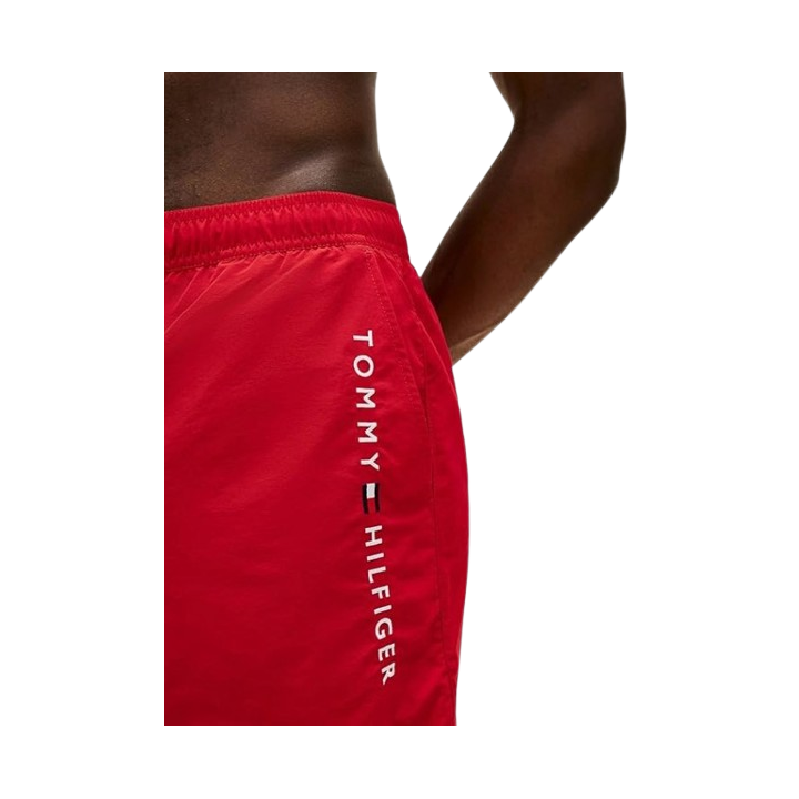 SHORT DE BAIN ROUGE TOMMY HIFILGER