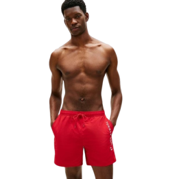 SHORT DE BAIN ROUGE TOMMY HIFILGER
