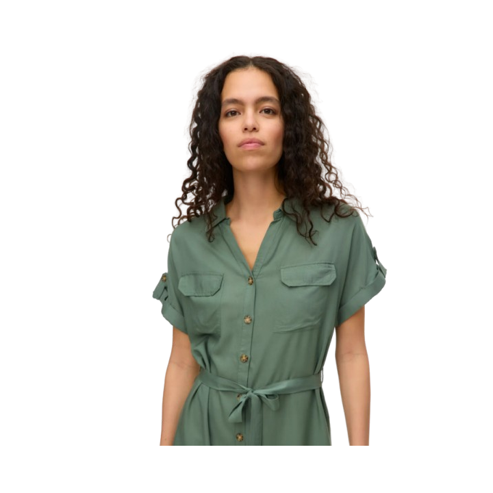 VMBUMPY SS SHORT SHIRT DRESS WVN NOOS