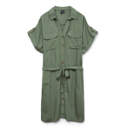 VMBUMPY SS SHORT SHIRT DRESS WVN NOOS