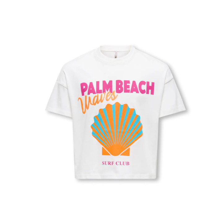 Kids Only T-shirt KOGANNA WAVES LIFE SS TEE FR JRS Fille