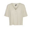 VMMYMILO 2/4 V-NECK SHIRT WVN NOOS