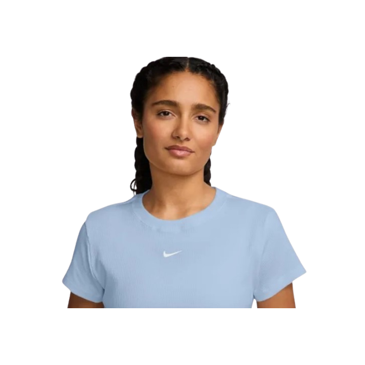Nike Tee shirt Rib Tight Femme Bleu