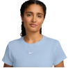 Nike Tee shirt Rib Tight Femme Bleu