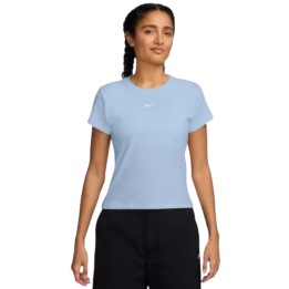 Nike Tee shirt Rib Tight Femme Bleu
