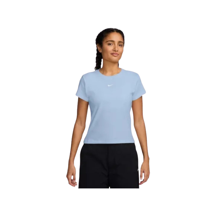 Nike Tee shirt Rib Tight Femme Bleu