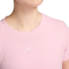 Nike Tee Shirt Rib Tight Femme Rose