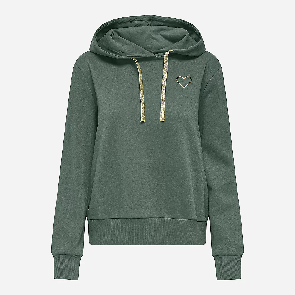 ONLY Sweat-Shirt À Capuche Manches Longues ONLNOLI Heart Hood Regular Fit Femme