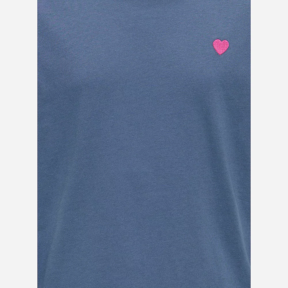 KOGMAIKEN LIFE CROPHEART SS Top - Jersey doux & broderie cœur