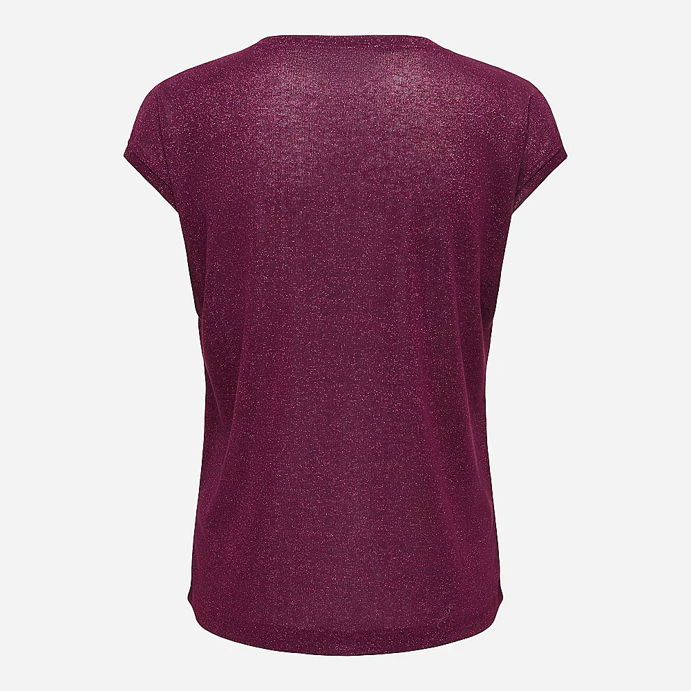 Top ONLY Lurex V Neck - Brillant et intemporel au quotidien