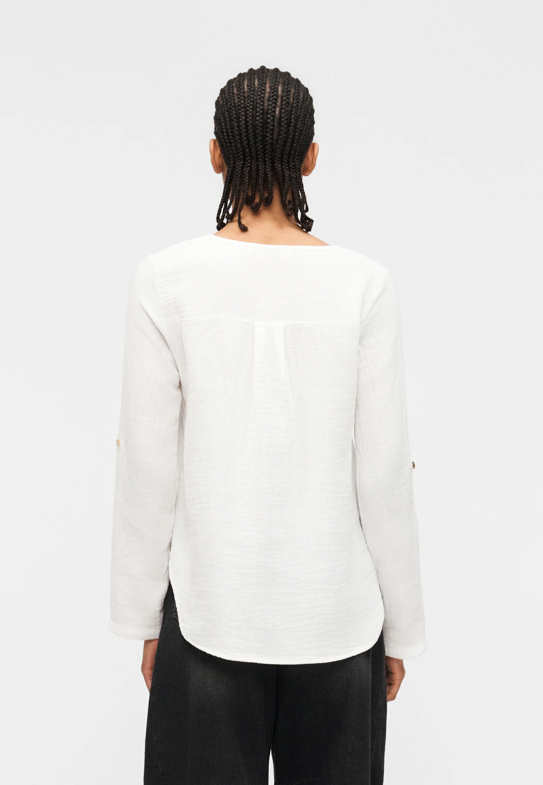 ONLY - Haut V-Neck Tape Top en Coton Bio, Décontracté & Élégant
