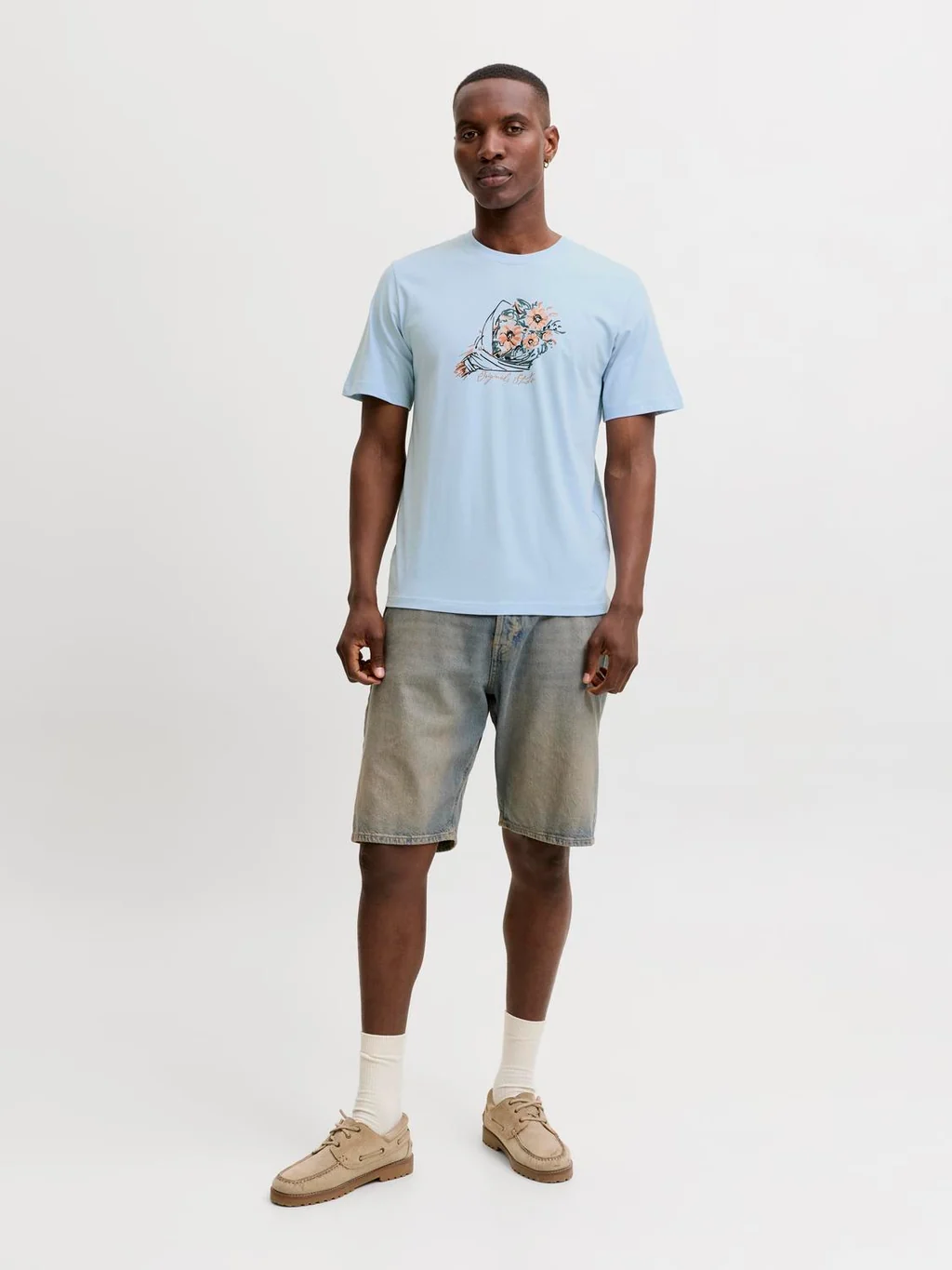JJSTAR TEE Homme - Col V - Coton Bio | JACK AND JONES