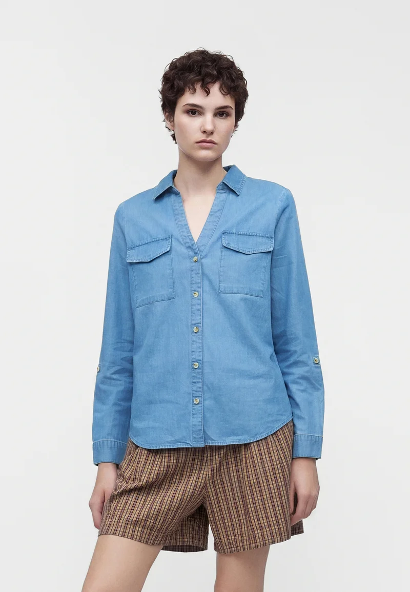 Chemise Vero Moda VMBUMPY : décontractée et élégante en denim