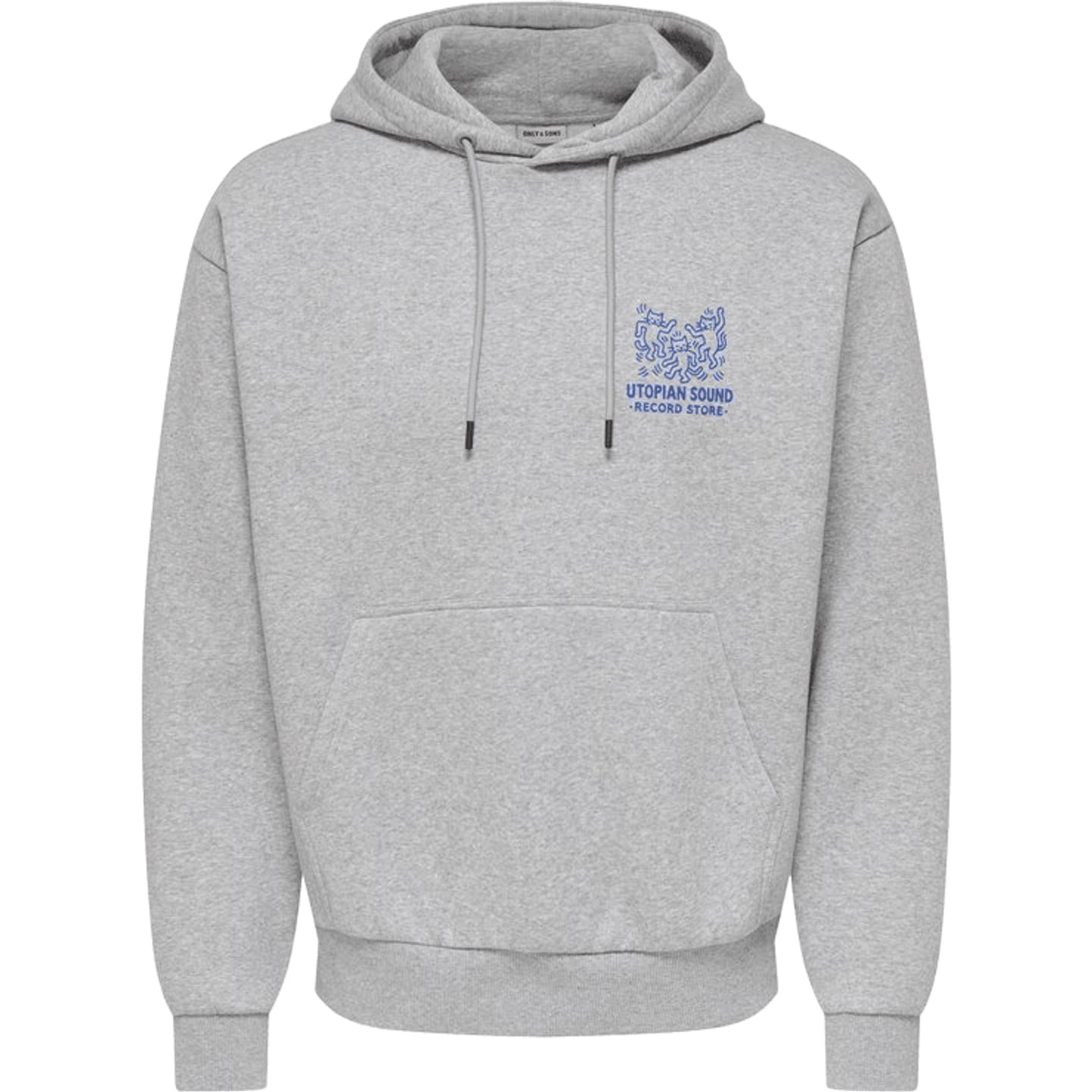 Vue packshot du sweat à capuche Only & Sons Onsceres Rlx World Wide Ls Homme.