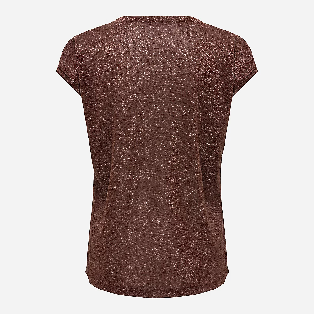 ONLY Top V Neck Lurex - Effet brillant & glamour | Coupe ample