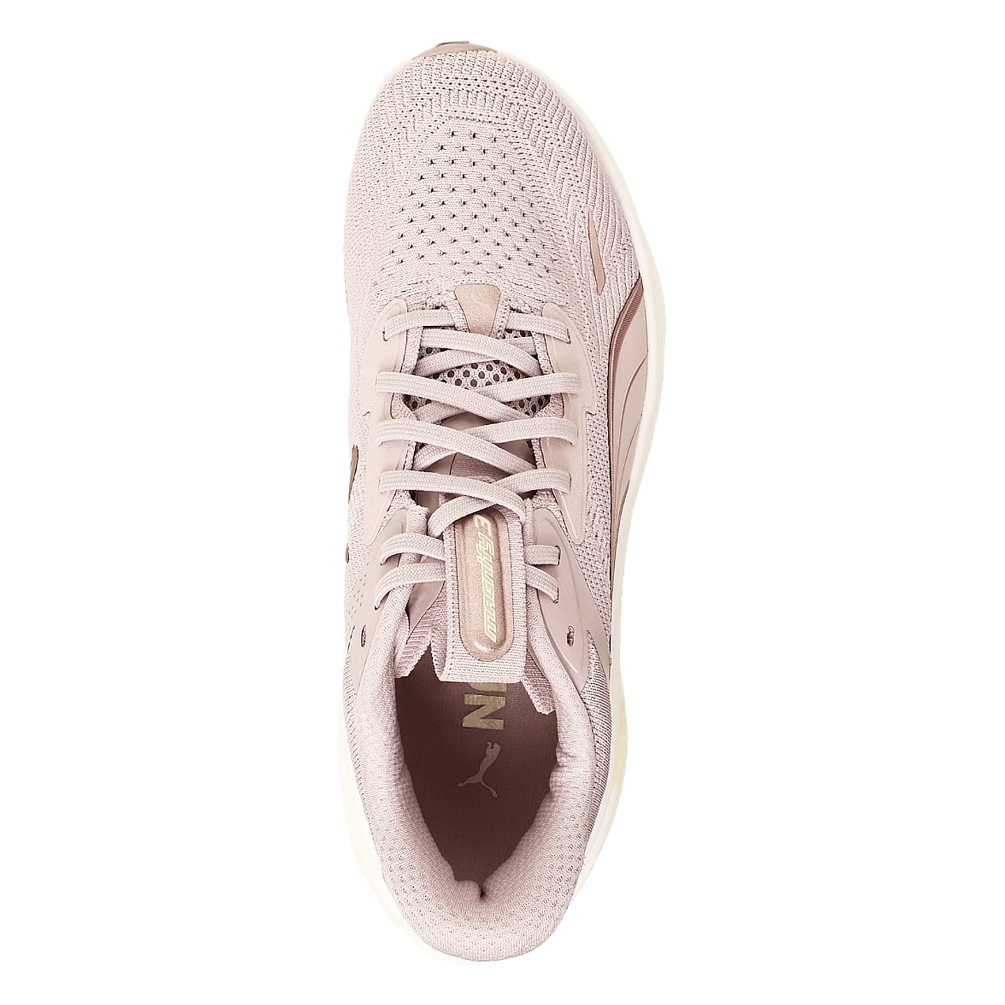 Vue inférieure de la chaussure de running femme PUMA Magnify NITRO 3 avec semelle PUMAGRIP et motif 