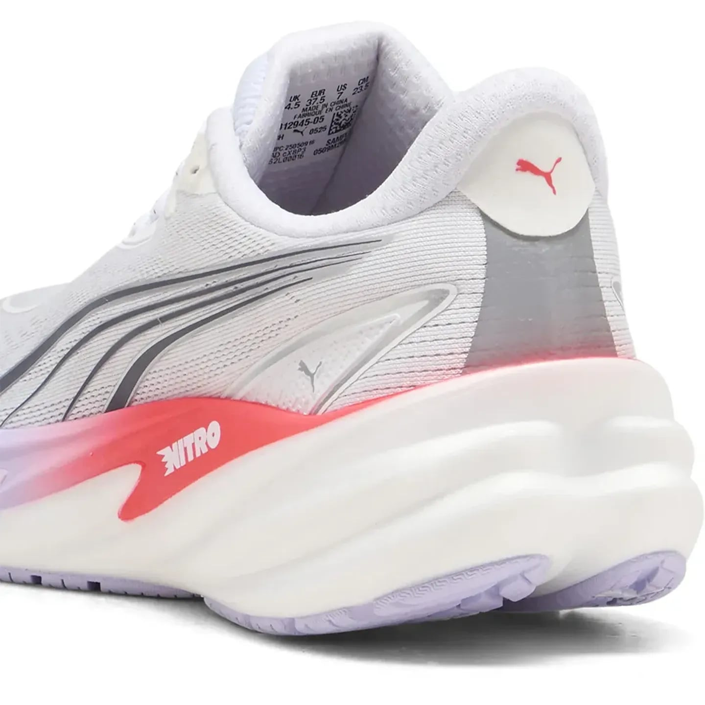 Détail de la PUMA Chaussures De Running Velocity Nitro 5 WNS Femme avec sa semelle NITRO.