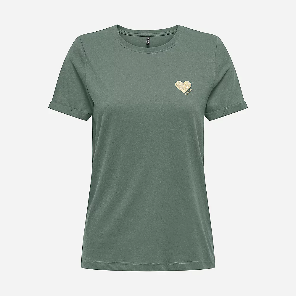 ONLY - T-Shirt S/S NOOS en Coton Bio, Douceur & Style