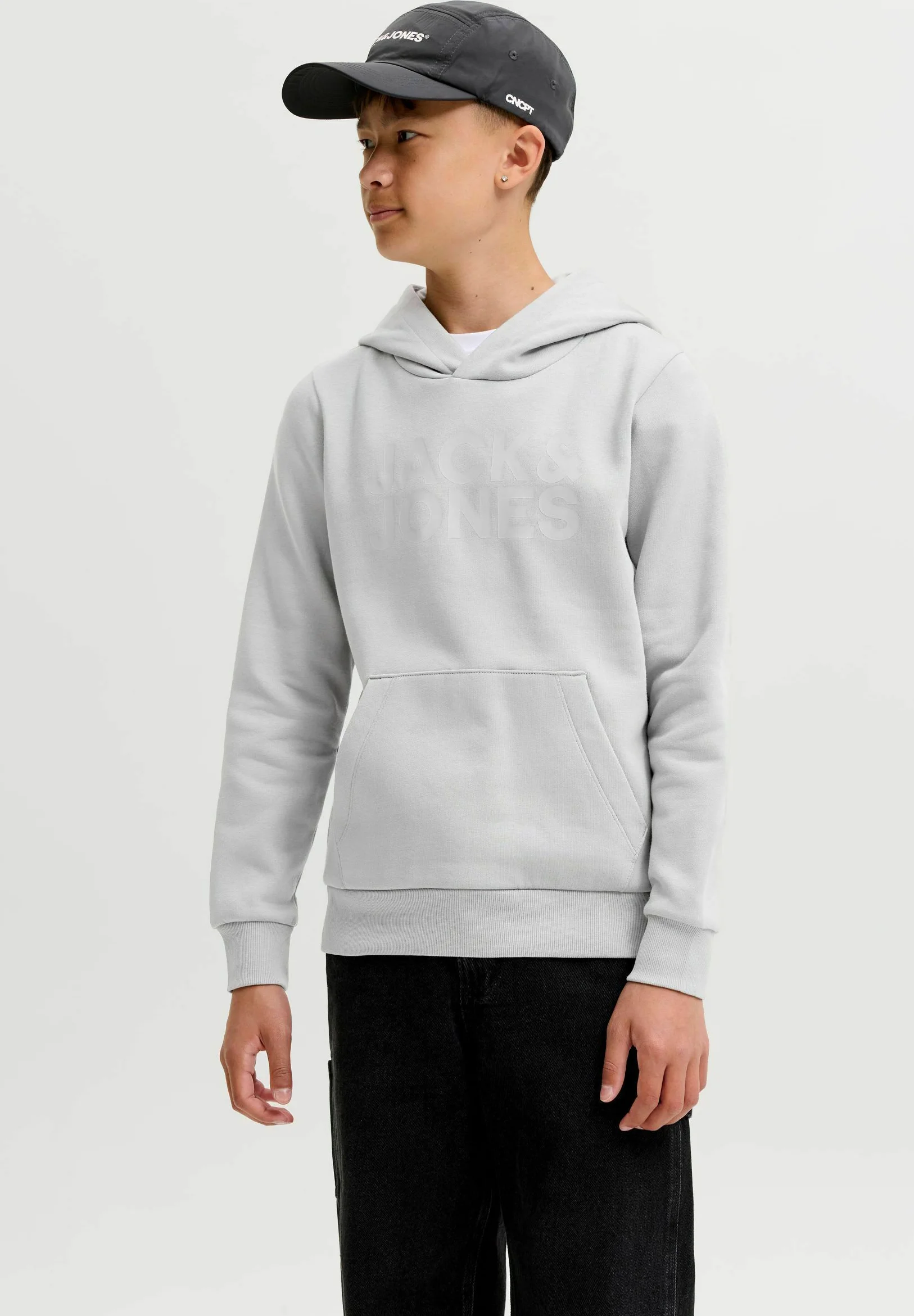 Sweat capuche J&J Junior - Logo tendance, doux et respirant