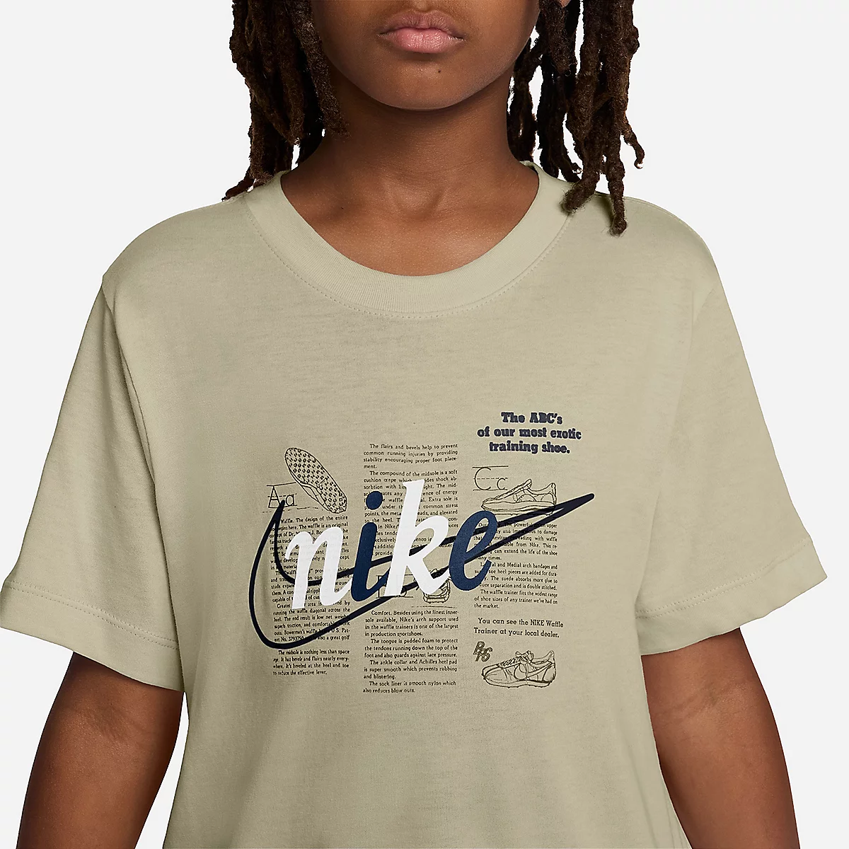 Nike K NSW Tee Club Script - T-shirt enfant doux et respirant