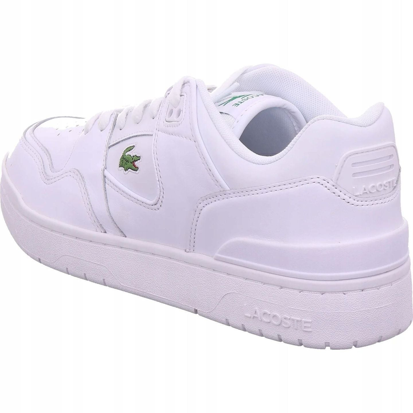 Sneakers Lacoste Courtcage Set 126 1 en cuir bleu marine pour homme, vue de dessus montrant le systè
