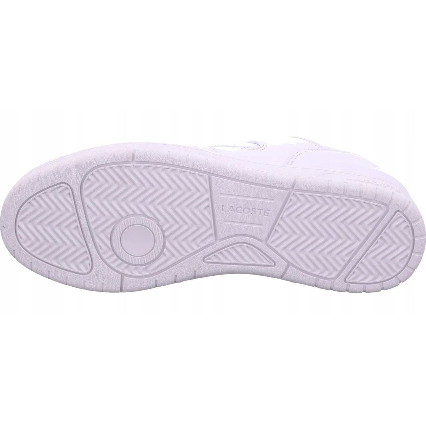 Baskets Lacoste Courtcage Set 126 1 homme en cuir blanc et vert, vue de biais avec logo crocodile.