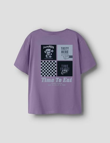 T-shirt NAME IT NKMOLAFF - Design Street Food, confort jersey stretch
