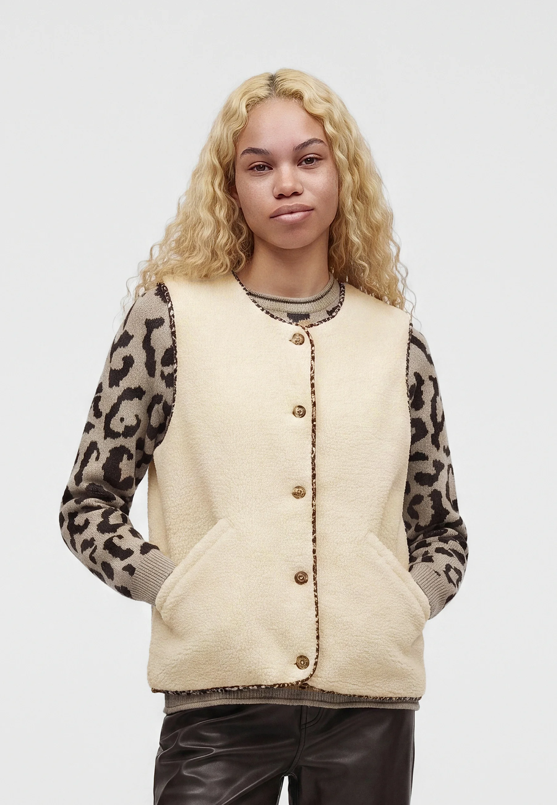 ONLY - Gilet Teddy Vest PNT, douceur et style pour l'automne